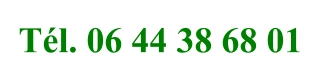 Tél. 06 44 38 68 01
